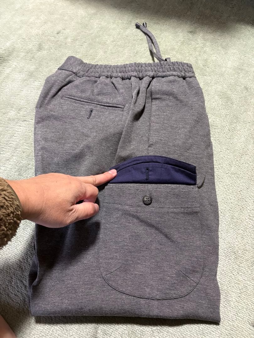 d*e様 ジャブス　SPACE FIT グレー カーゴパンツ 46