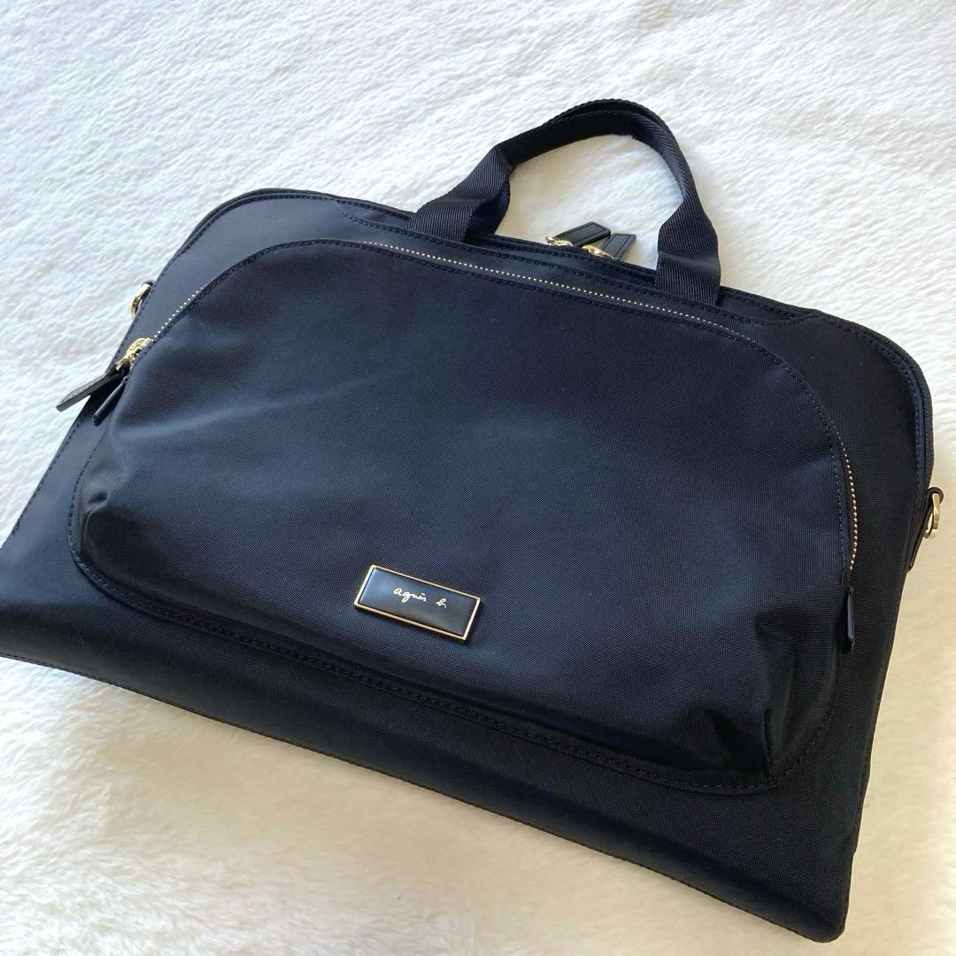 未使用級 アニエスベー agnès b. PCバッグ 2way A4 ブラック