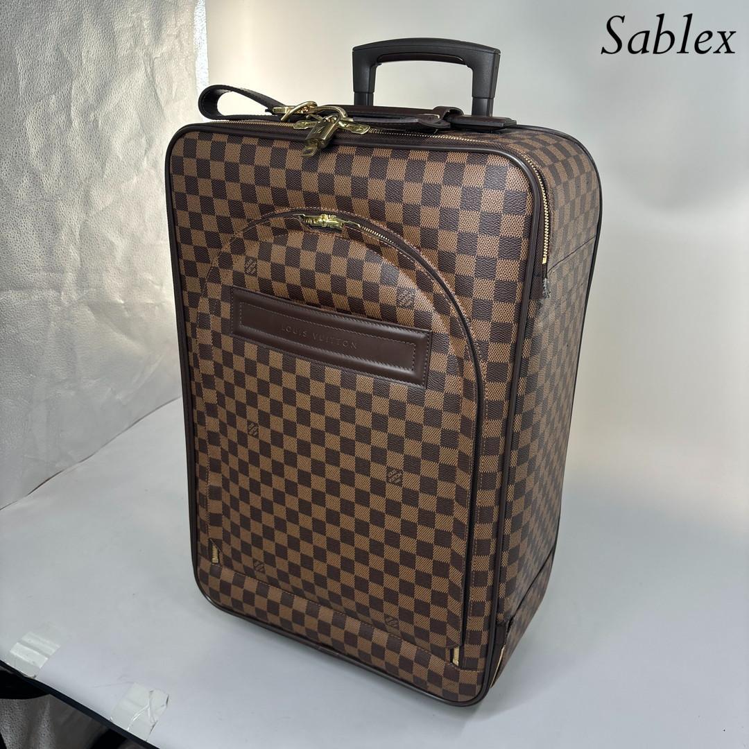 超極美品■ルイヴィトン■ダミエ ペガス 55 M23294 レザー スーツケース