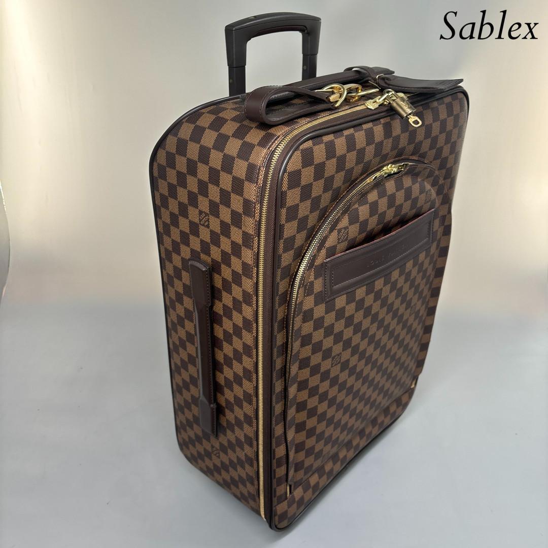 超極美品■ルイヴィトン■ダミエ ペガス 55 M23294 レザー スーツケース