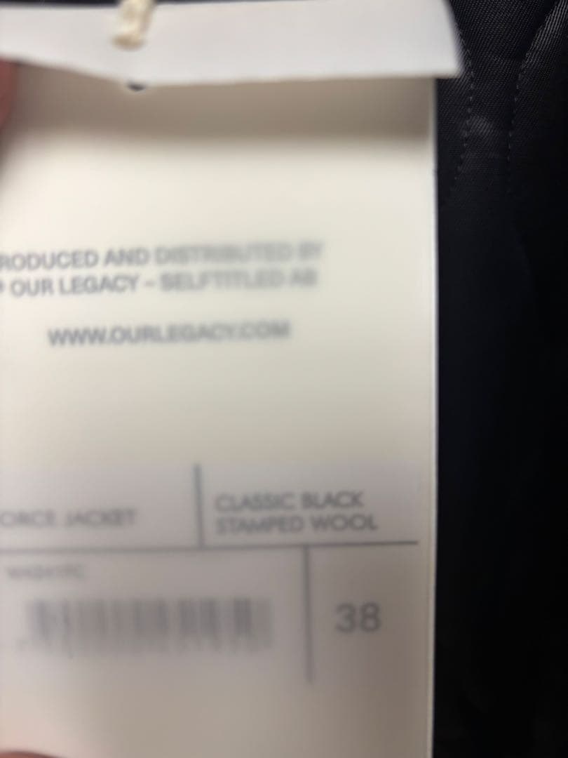 アワレガシー　フォースジャケット　38 未着用品