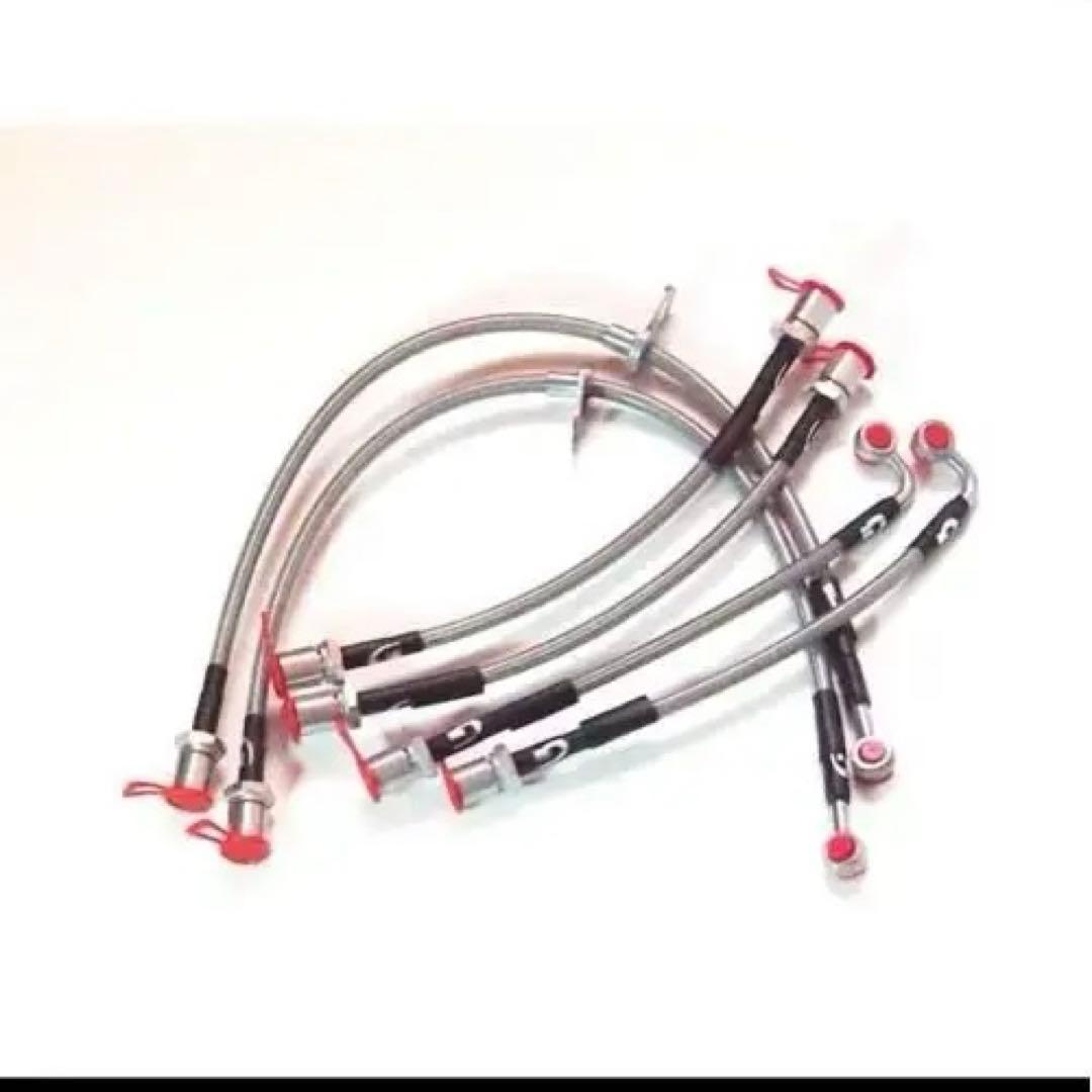 レガシィ B4 (BE5 BH5)用 ステンメッシュブレーキライン 6本セット