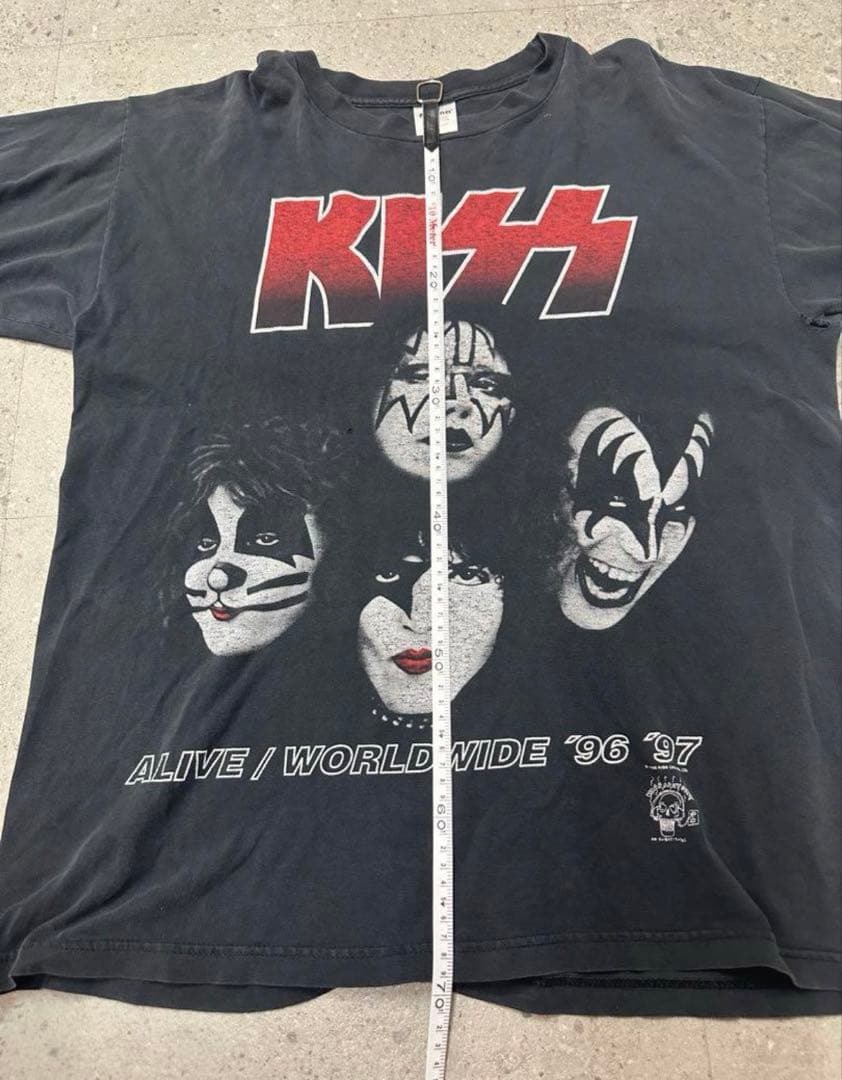90s KISS TシャツXL ALIVE WORLDWIDE 96-97