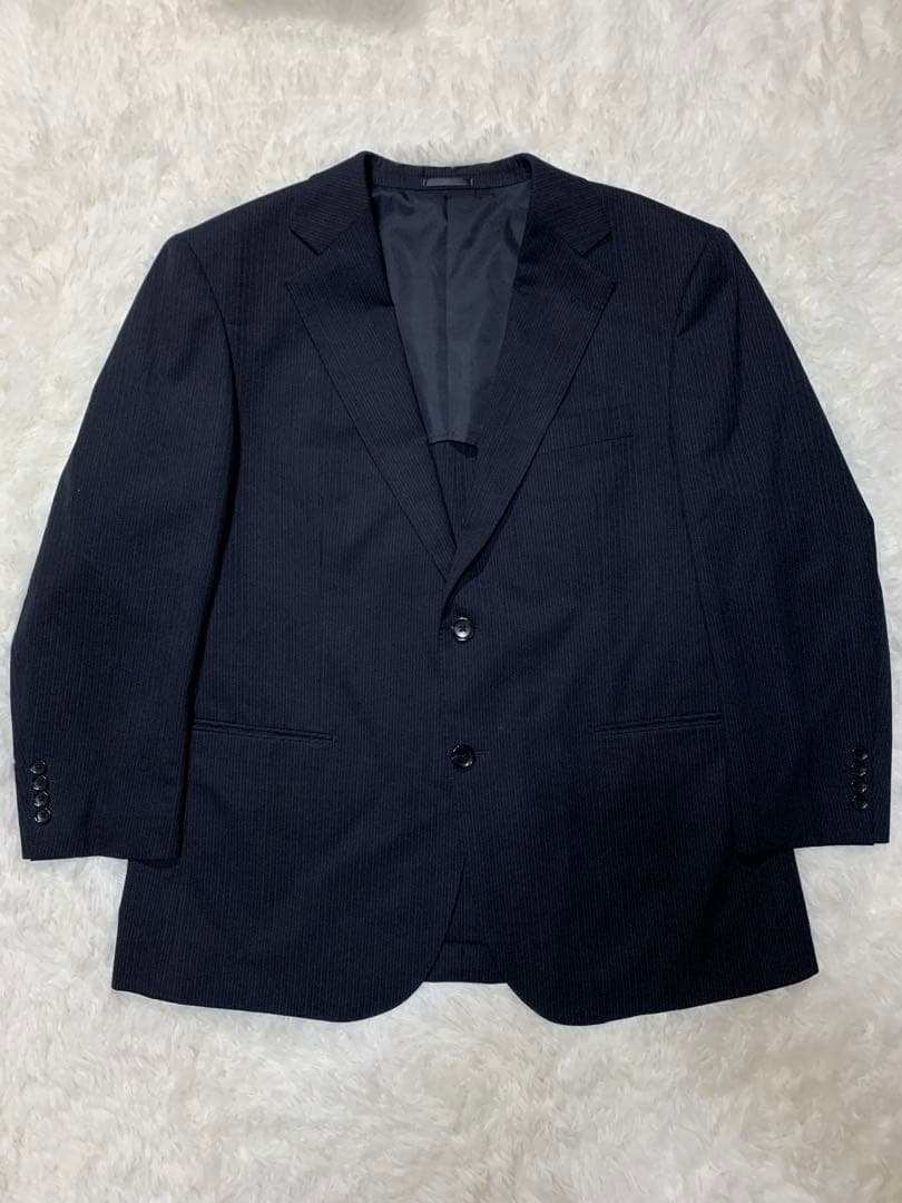 REGALリーガル ストライプ ダブルボタン ビジネススーツ E5