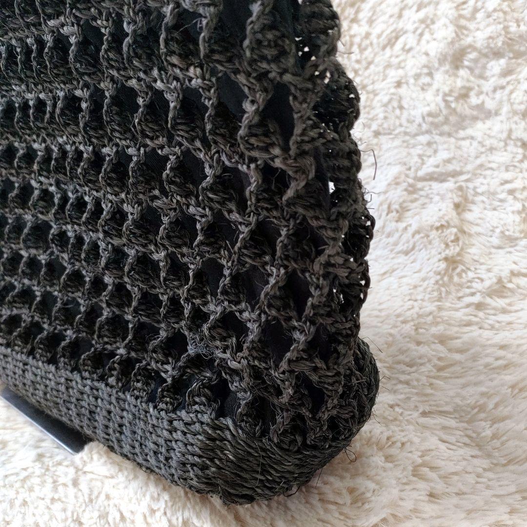 ヘレンカミンスキー　横型　カゴバッグ 　A4可　トートバッグ　編み込み