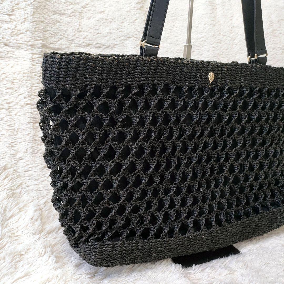 ヘレンカミンスキー　横型　カゴバッグ 　A4可　トートバッグ　編み込み