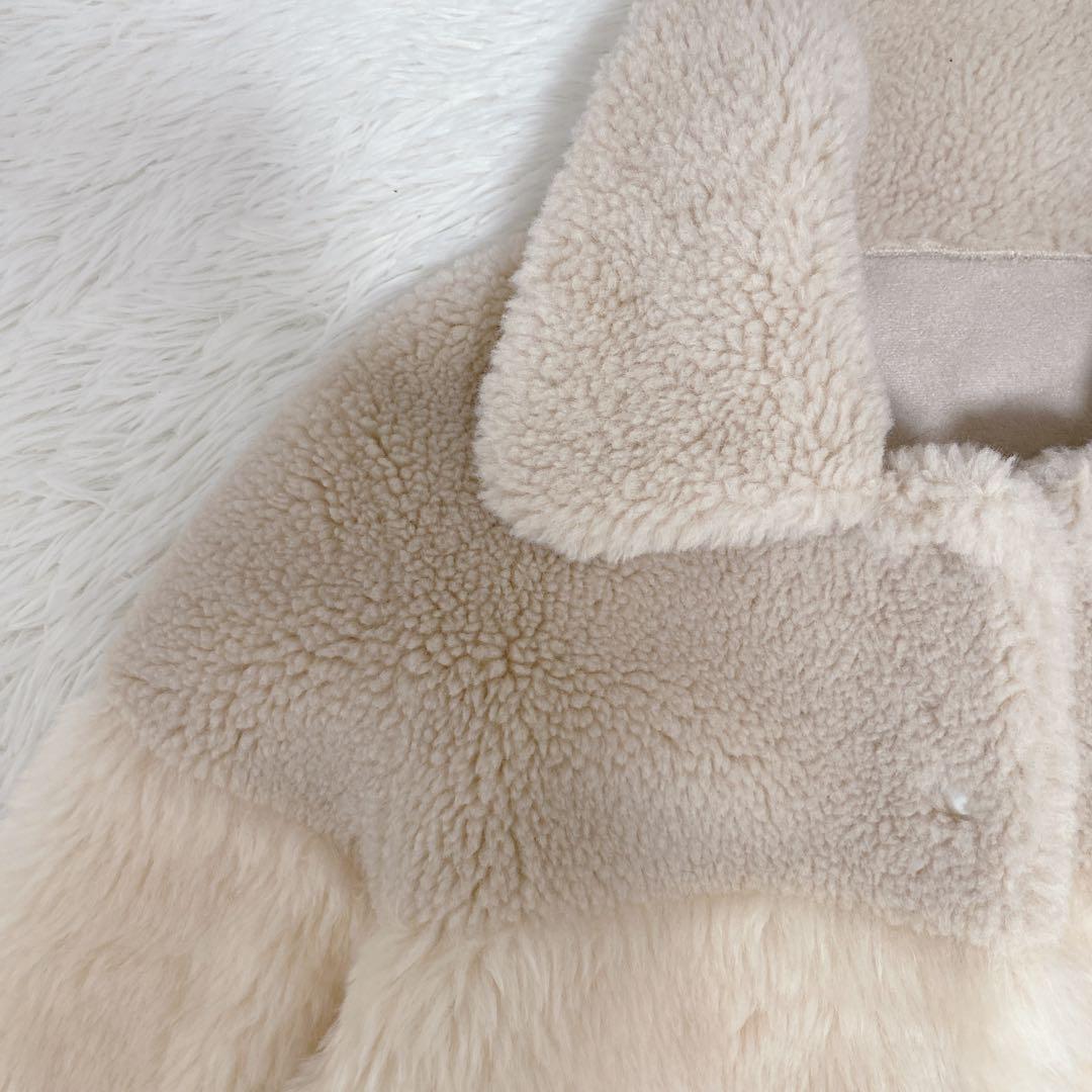 美品 グレースコンチネンタル ハーフコート ファージャケット リバーシブル