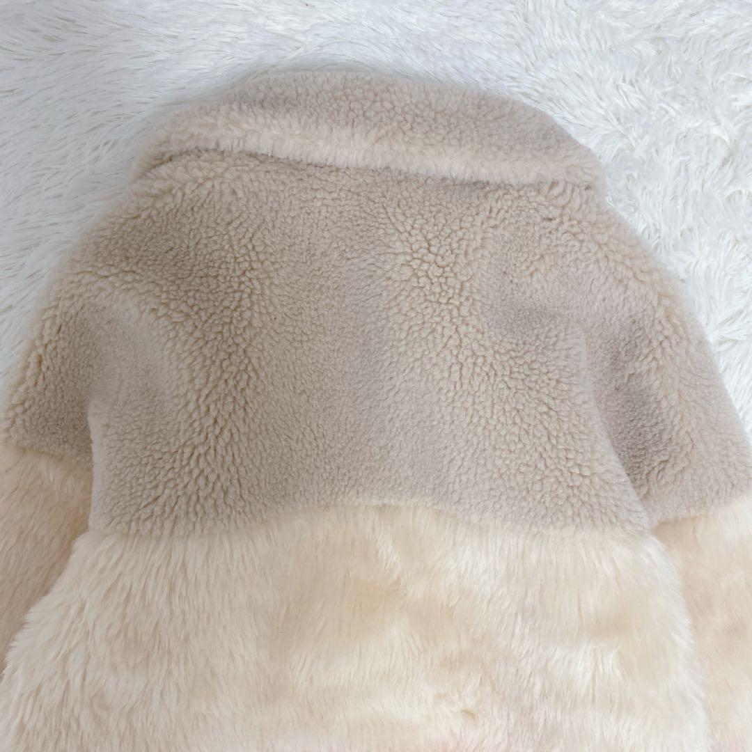 美品 グレースコンチネンタル ハーフコート ファージャケット リバーシブル