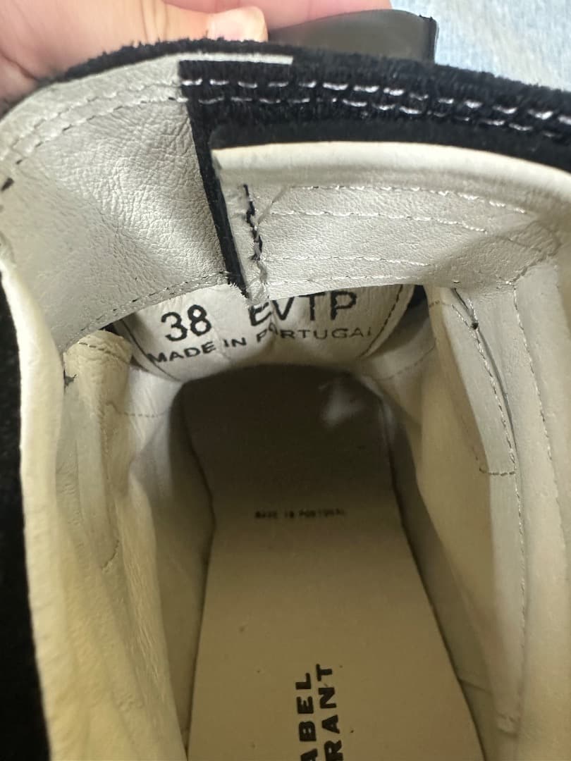 isabel marant インヒールスニーカー　ブラック　38