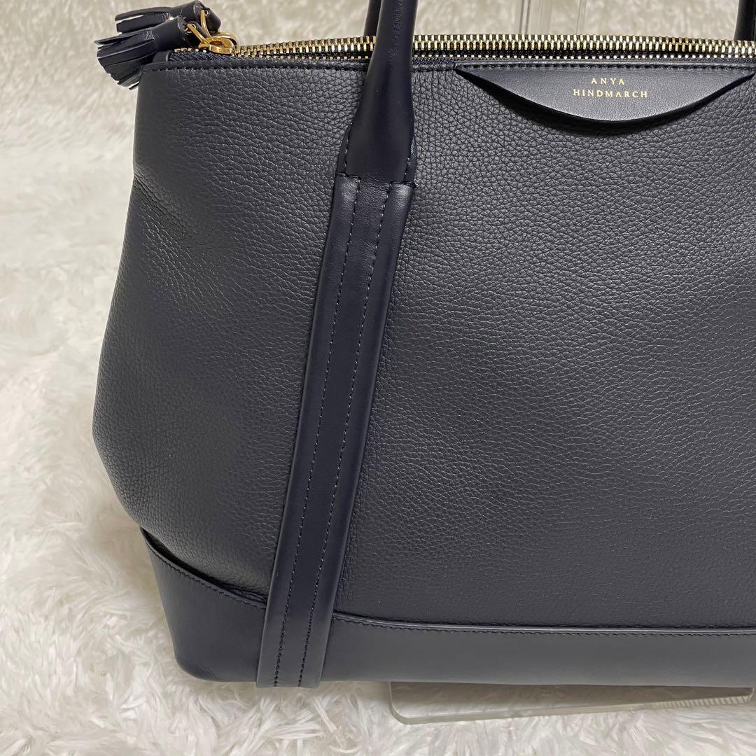 し*ぬ様 アニヤハインドマーチ　トートバッグ　ブラック系