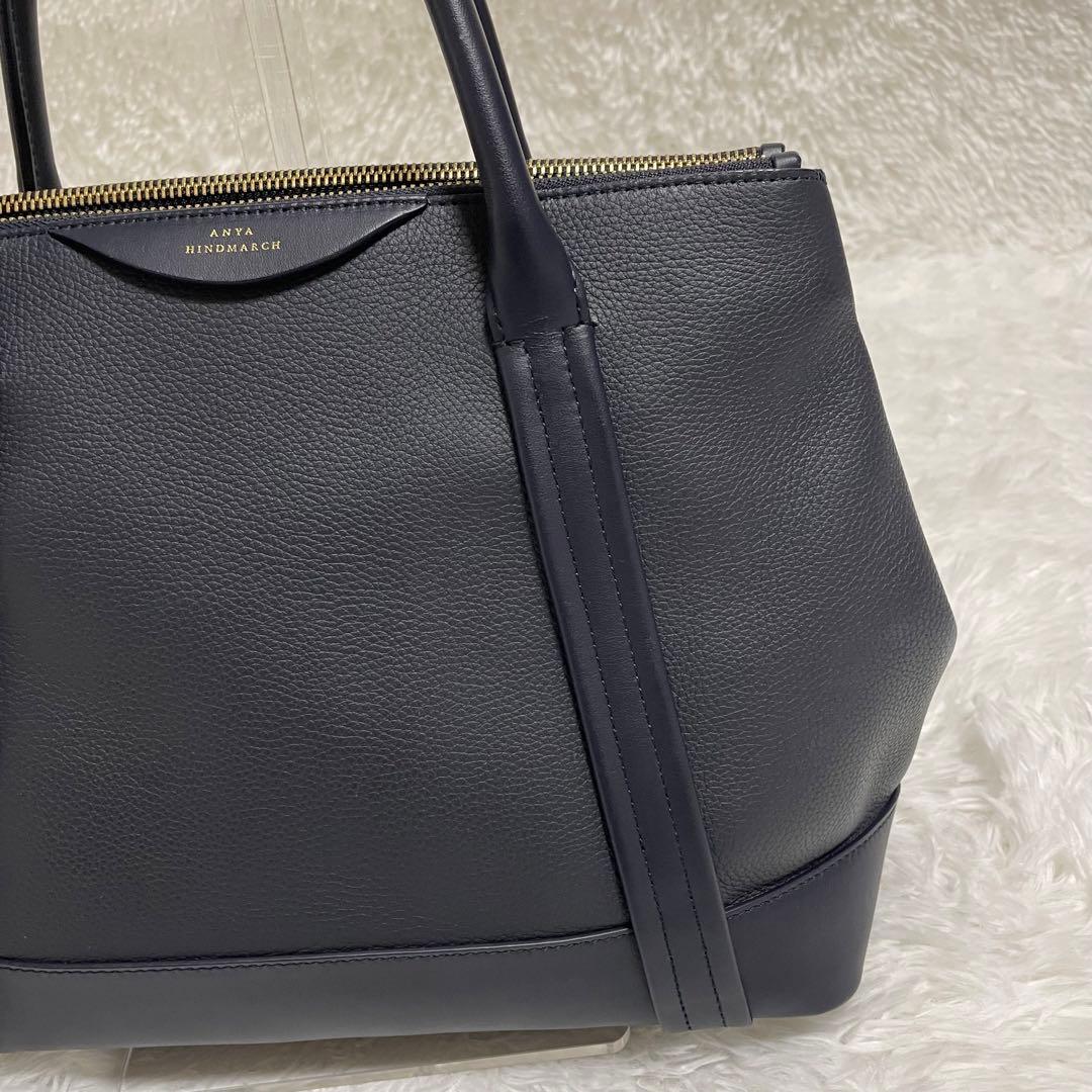 し*ぬ様 アニヤハインドマーチ　トートバッグ　ブラック系