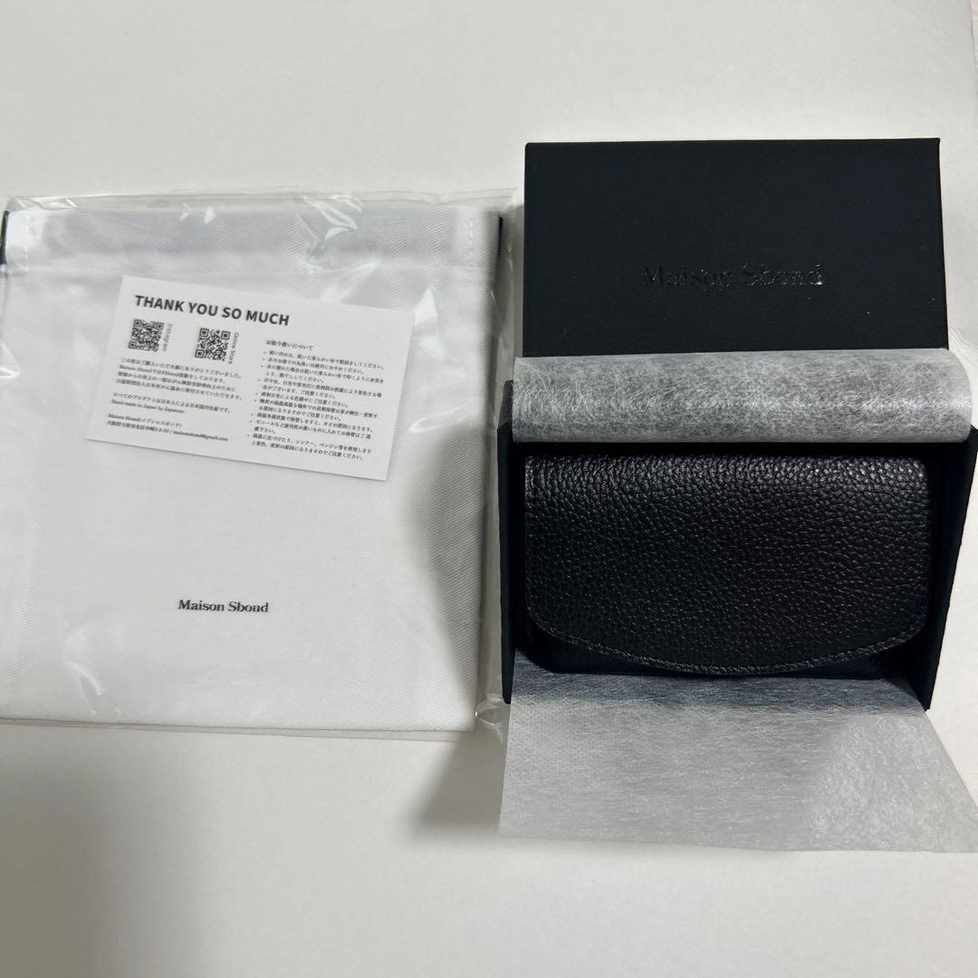 Maison Sbond 折り財布 メゾンエスボンド Amy 新品未使用 黒