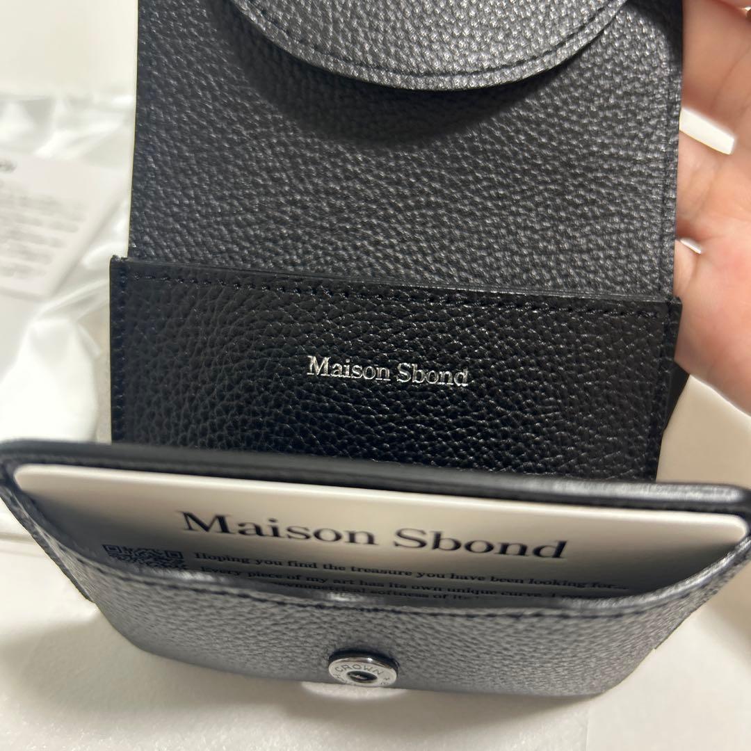 Maison Sbond 折り財布 メゾンエスボンド Amy 新品未使用 黒