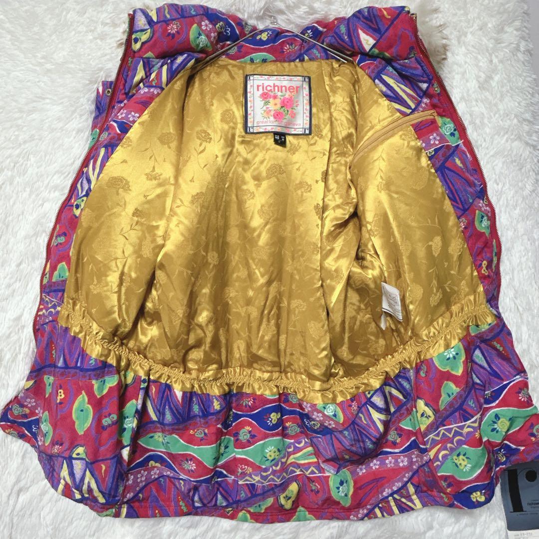 ［タグ付］リヒナー　スキーウェア　１１　撥水加工　総柄　定価44,000円