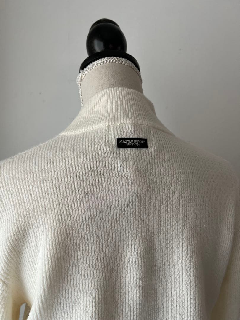 パーリーゲイツマスターバニー　羊毛カシミア刺繍セーター