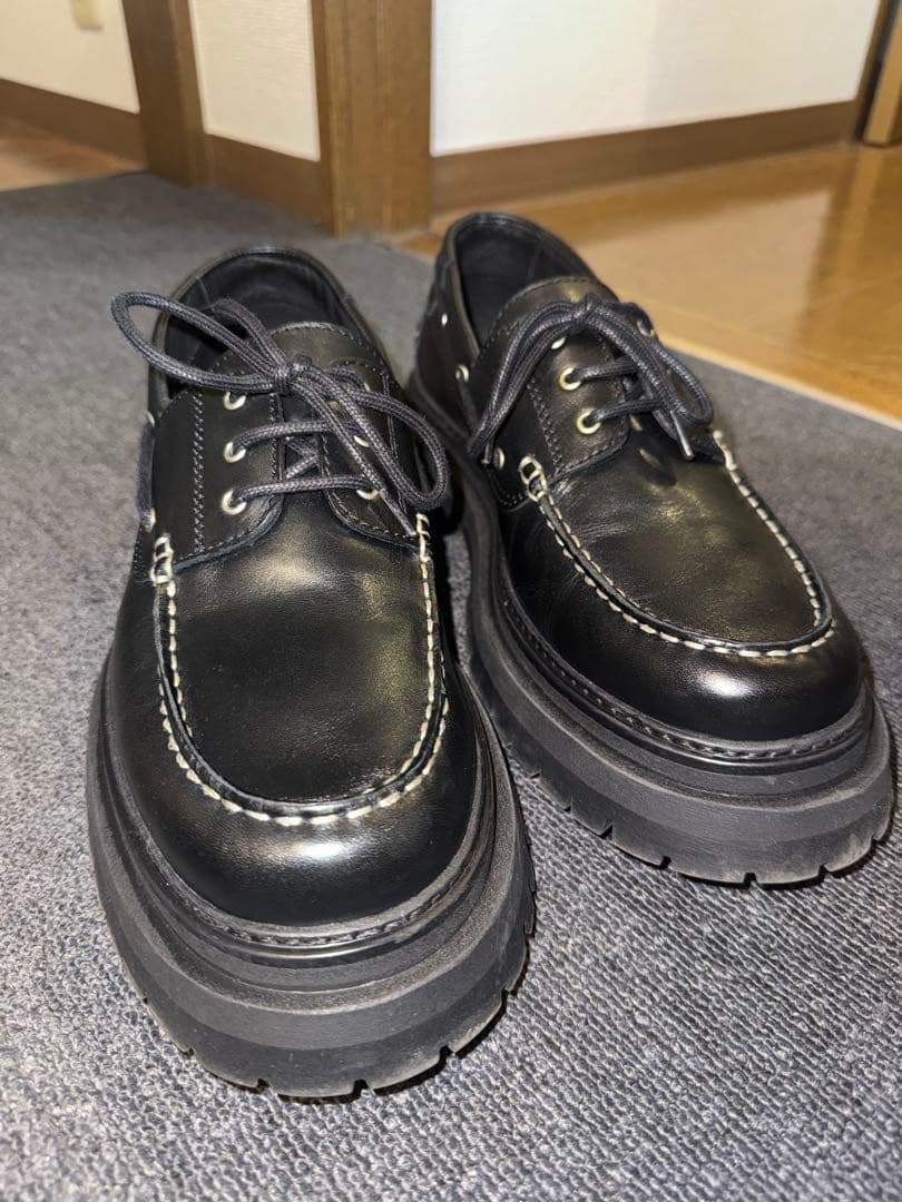 COS CHUNKY LEATHER BOAT SHOES 厚底デッキシューズ