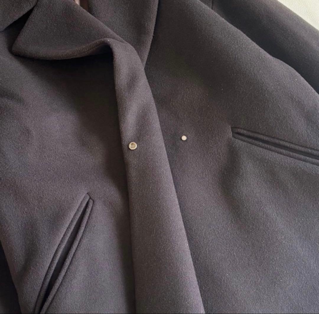 IENA ロング チェスターコート マンテコ 38 ウール ブラウン系