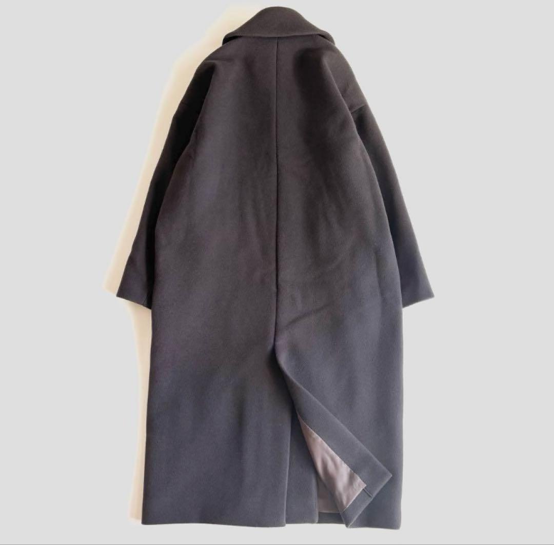 IENA ロング チェスターコート マンテコ 38 ウール ブラウン系
