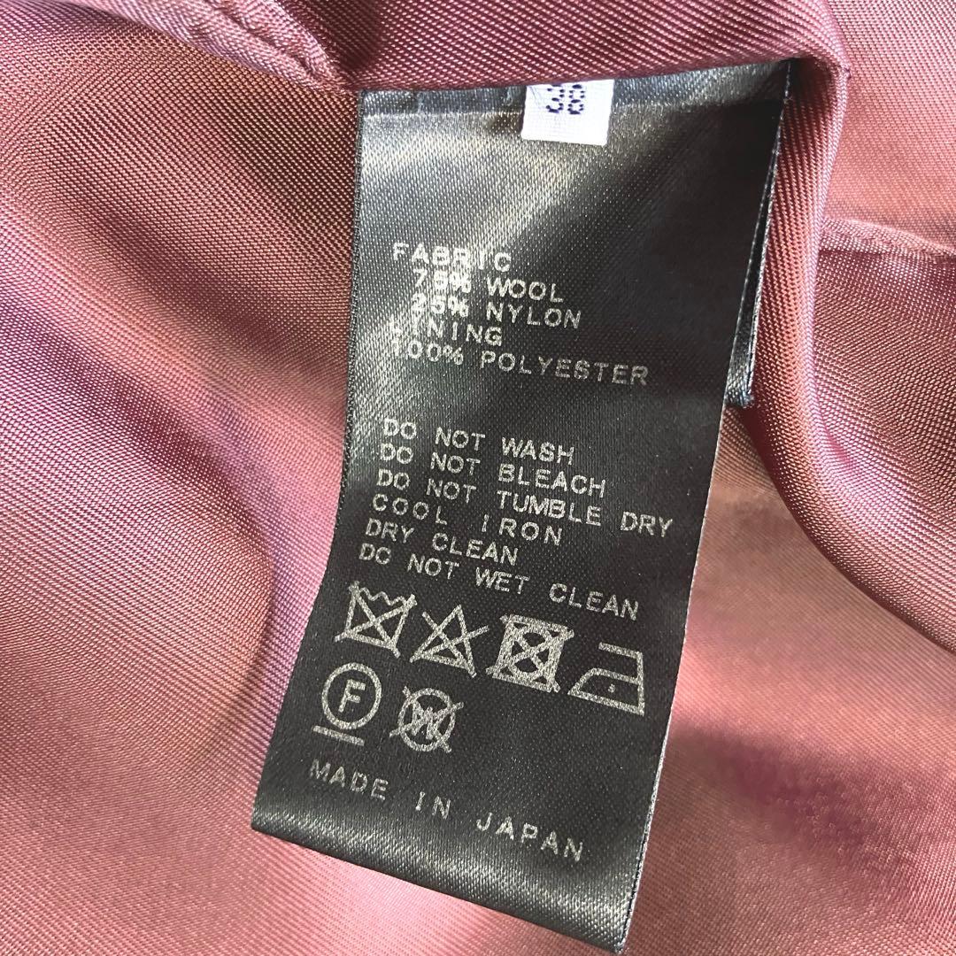 IENA ロング チェスターコート マンテコ 38 ウール ブラウン系