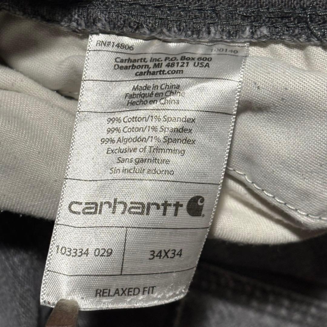 カーハート carhartt ペインターパンツ　ワークパンツ　ダブルニー　グレー