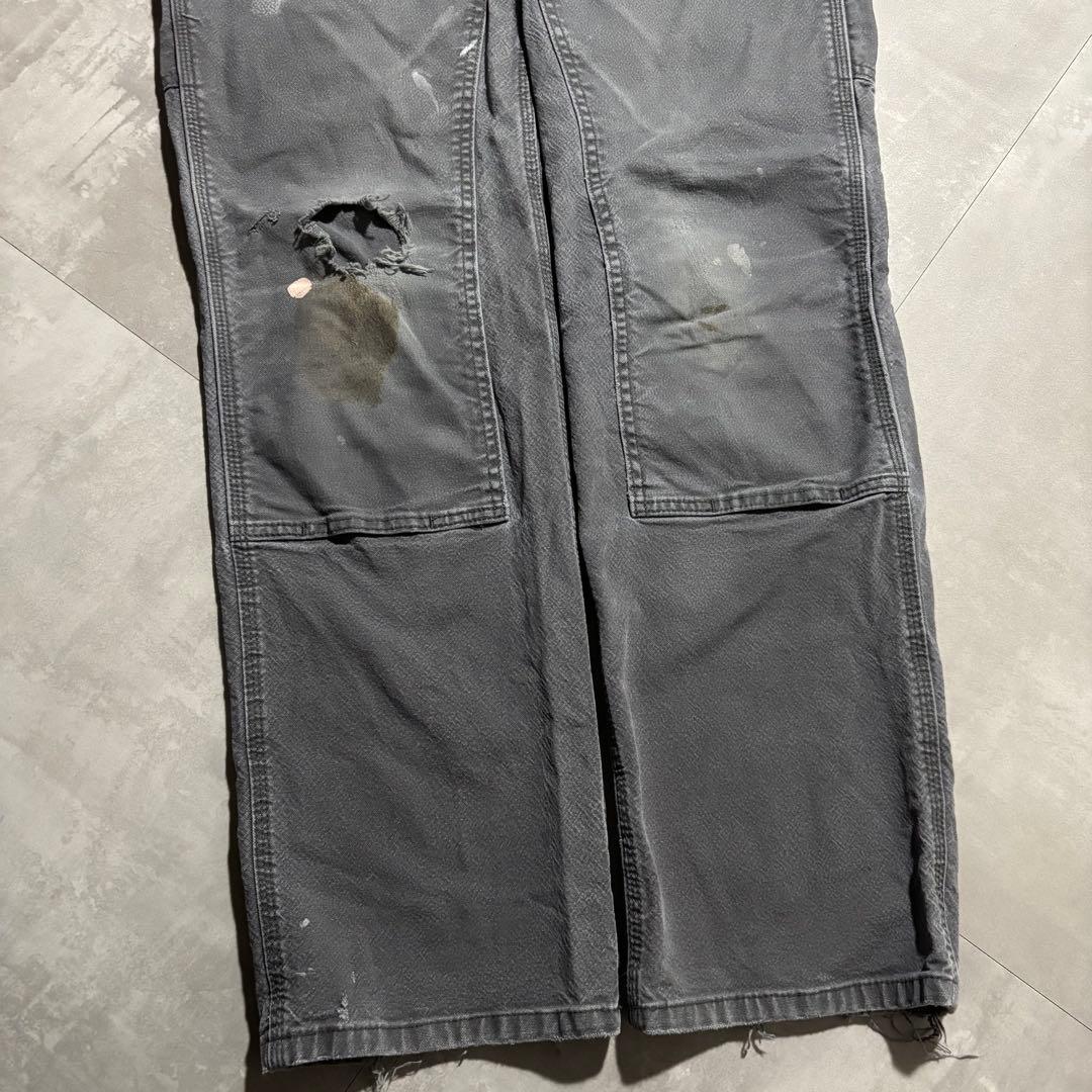 カーハート carhartt ペインターパンツ　ワークパンツ　ダブルニー　グレー