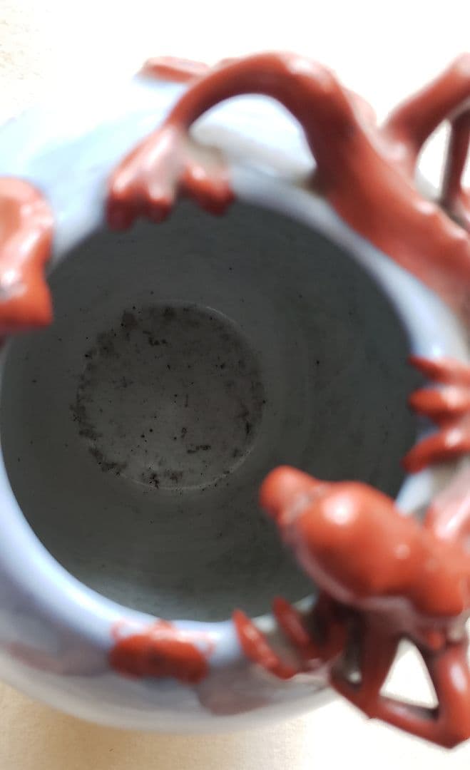 中国美術 大清雍正年製 龍 蝙蝠 花瓶 花器 壷 壺