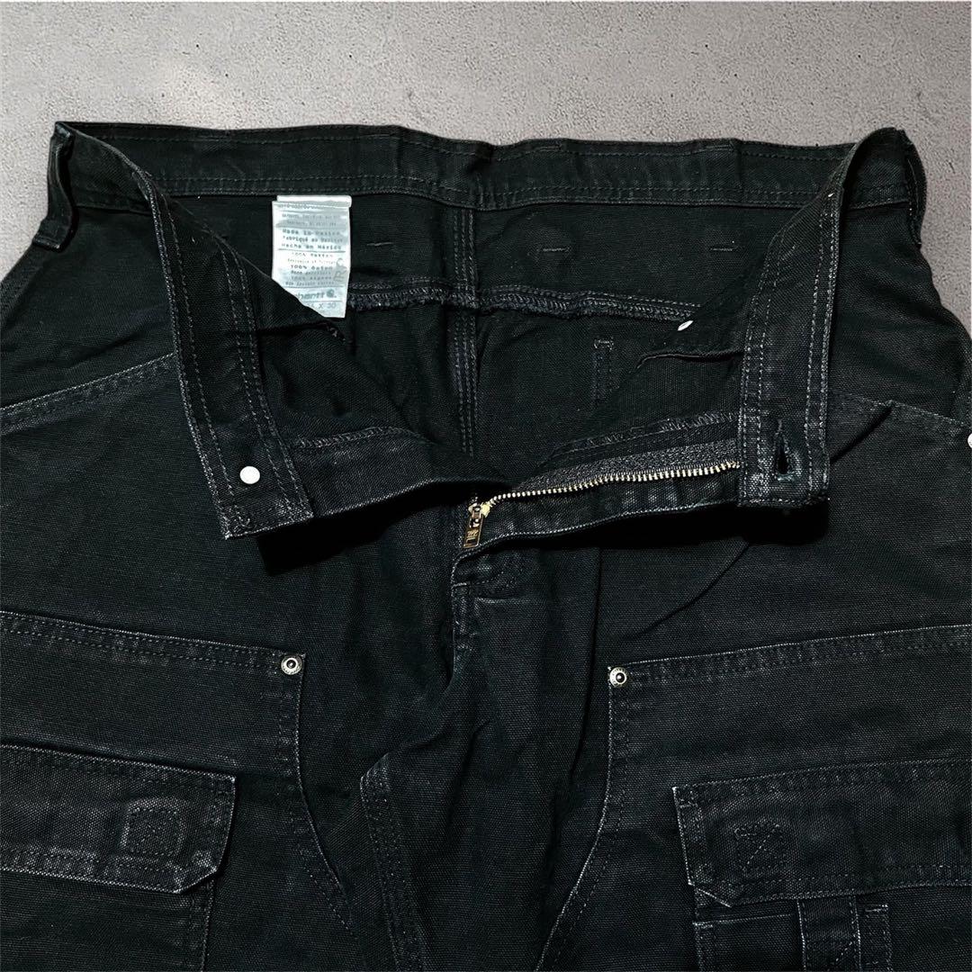 希少00s Carharttダブルニーダックカーゴパンツ Black 36×30