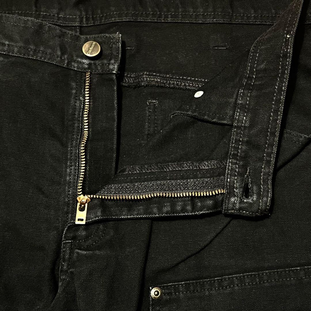 希少00s Carharttダブルニーダックカーゴパンツ Black 36×30