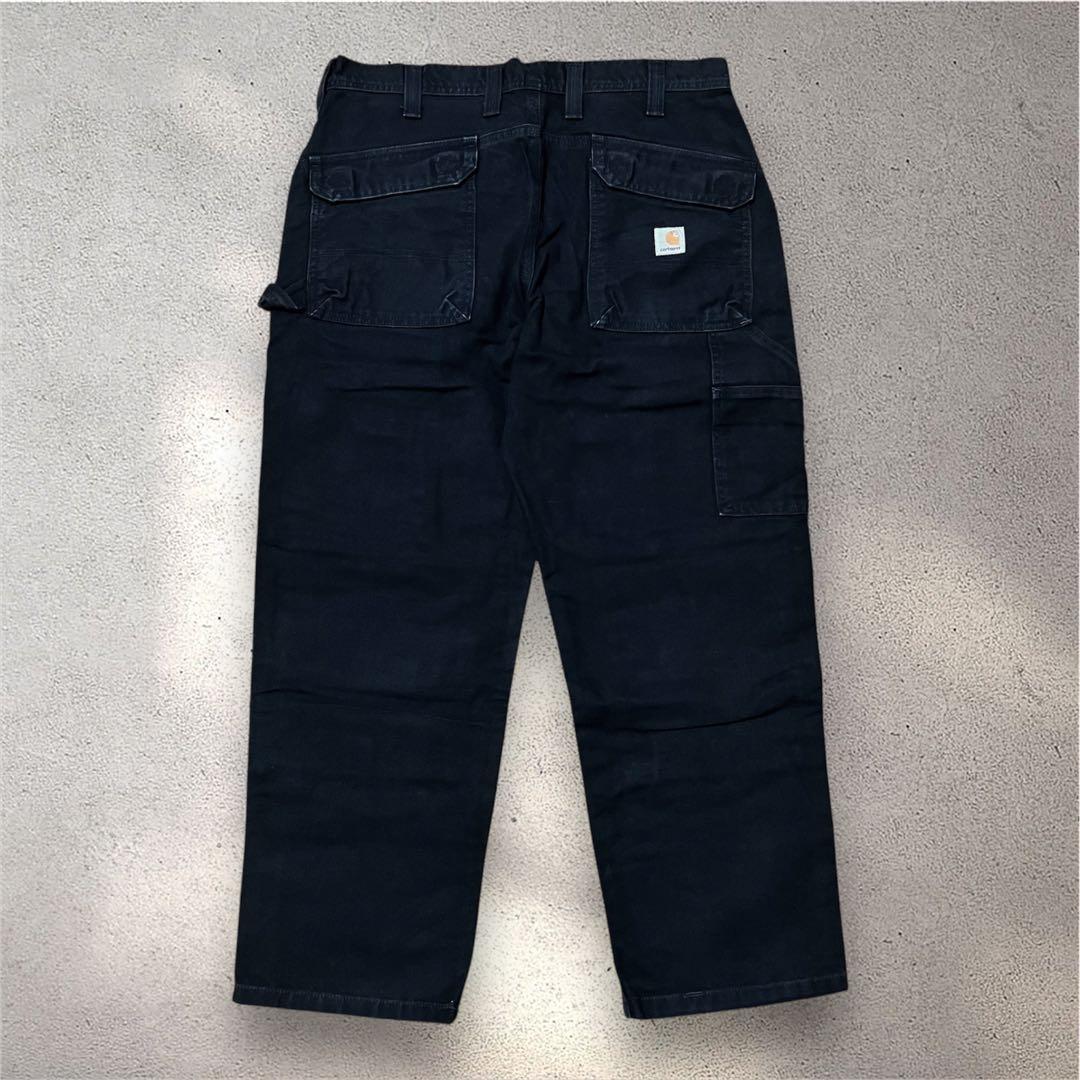 希少00s Carharttダブルニーダックカーゴパンツ Black 36×30