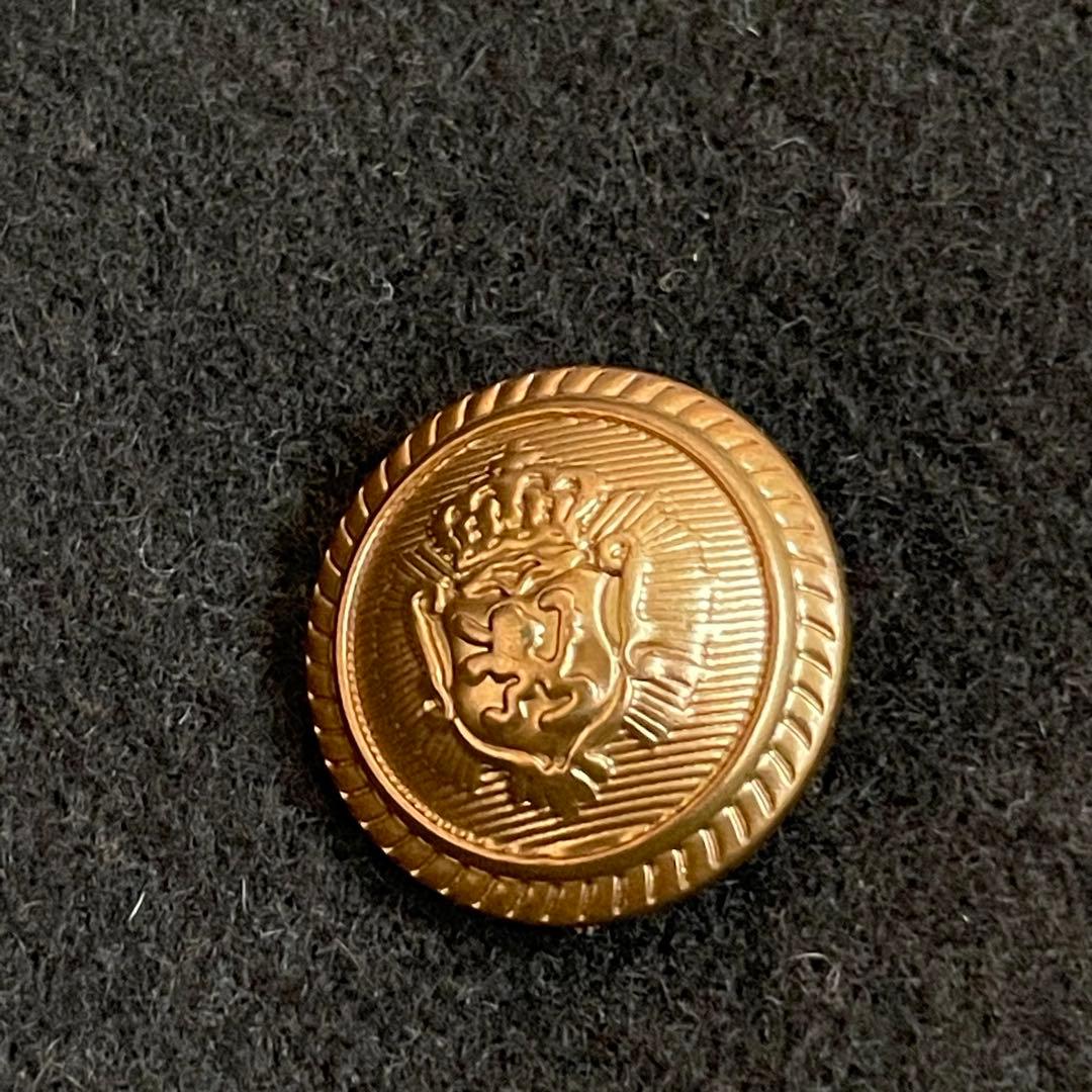 ナポレオンジャケット　ピーコート　金ボタン　カーキ　モード　ミリタリー　y2k