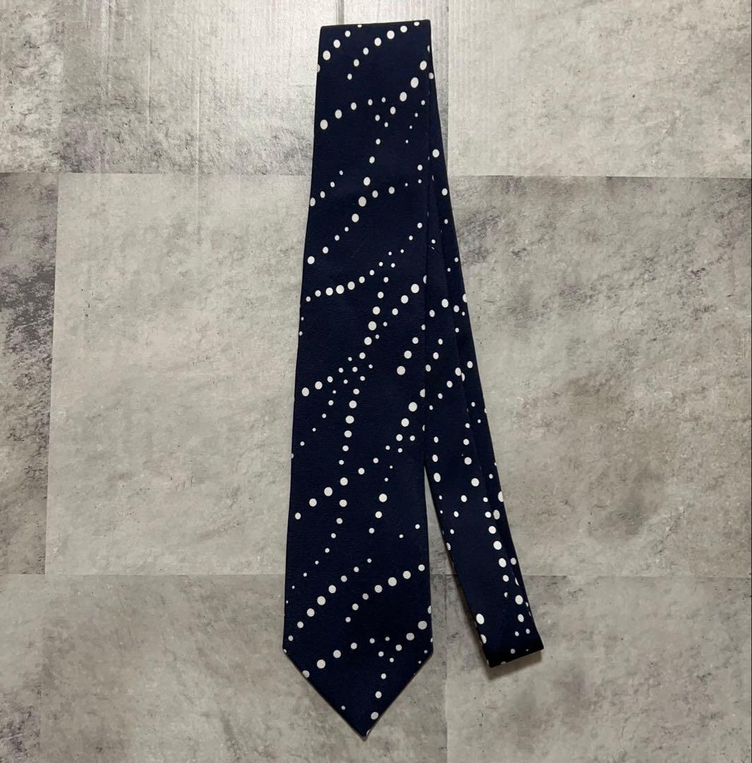 Holliday ＆ Brown ネクタイ ドット柄 ネイビー