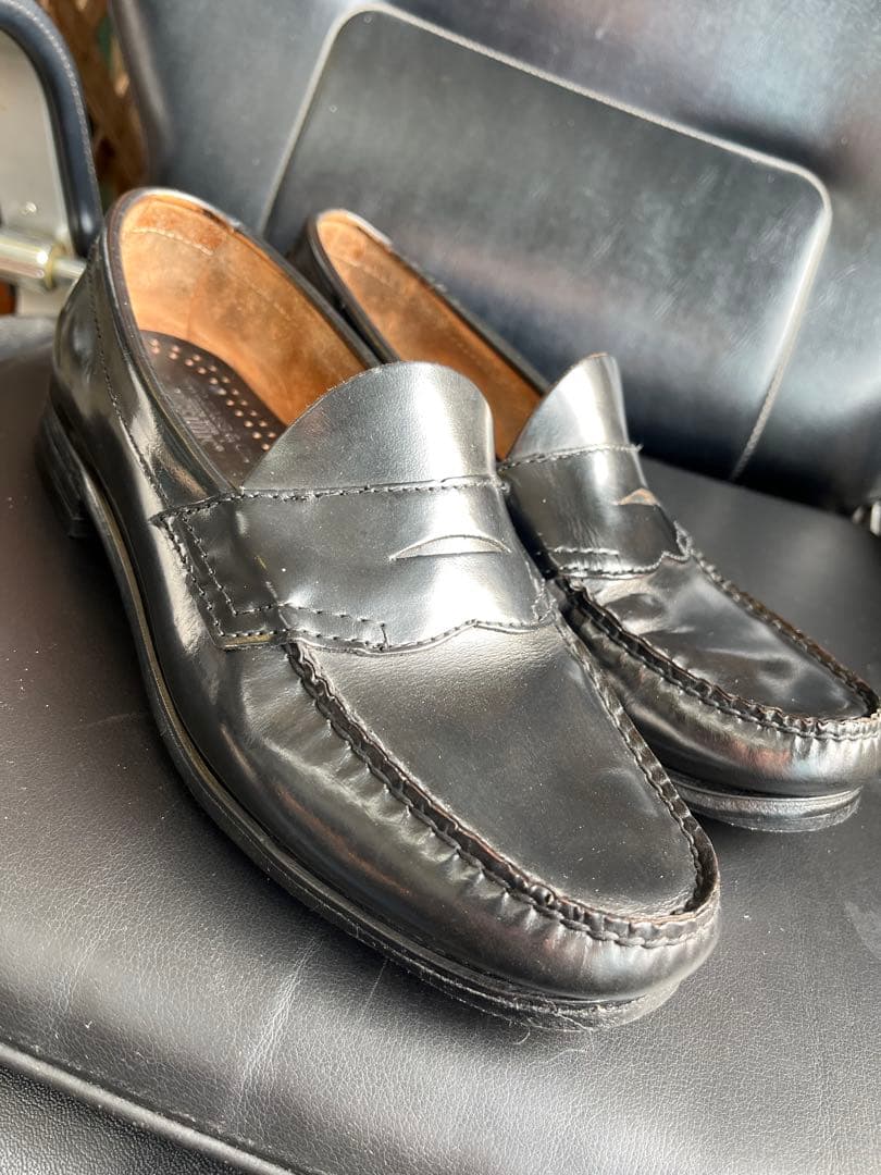 G.H BASS&CO WEEJUNS USA製 ローファー　ブラック