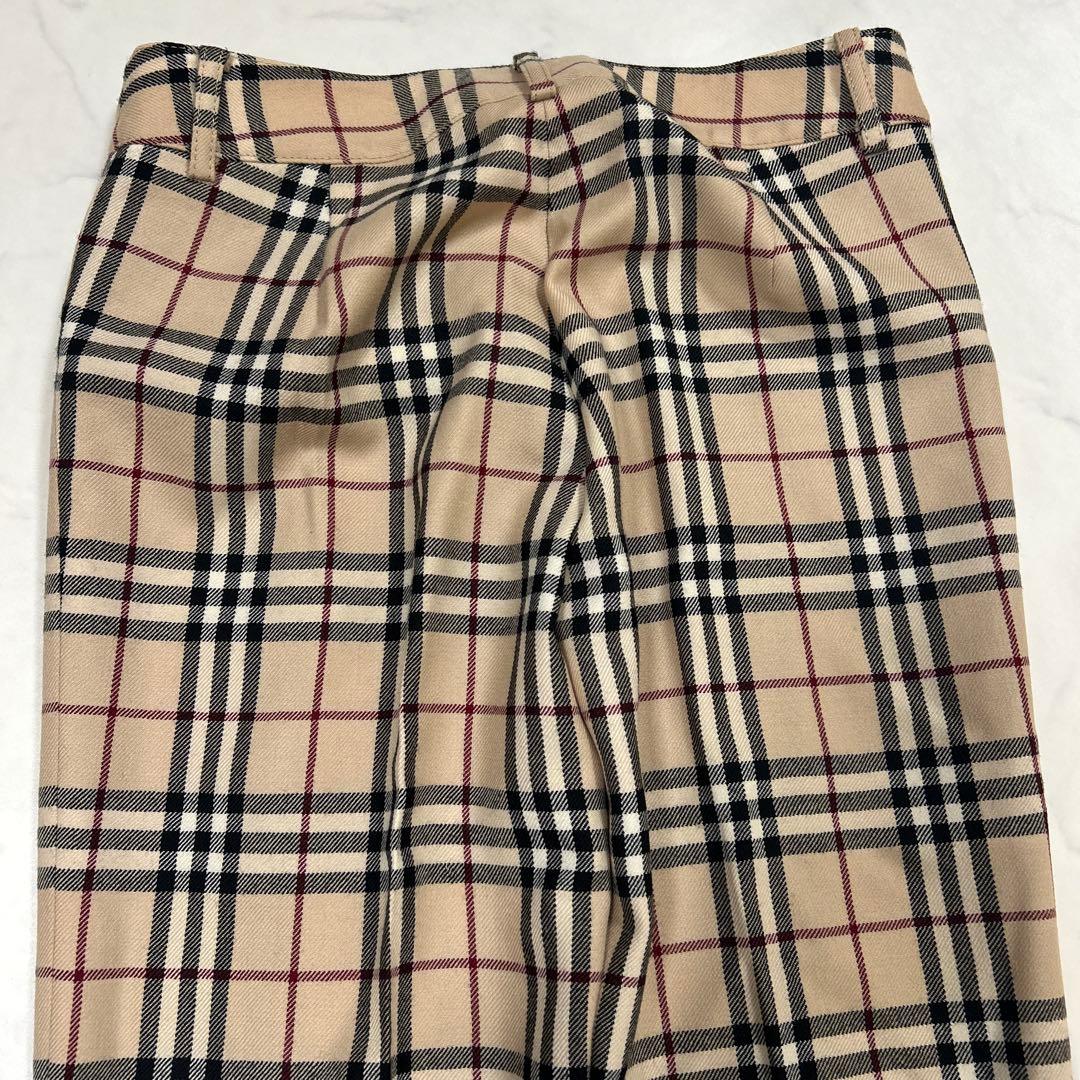 【新品】BURBERRY BLUELABEL ノバチェック　タックパンツ　日本製