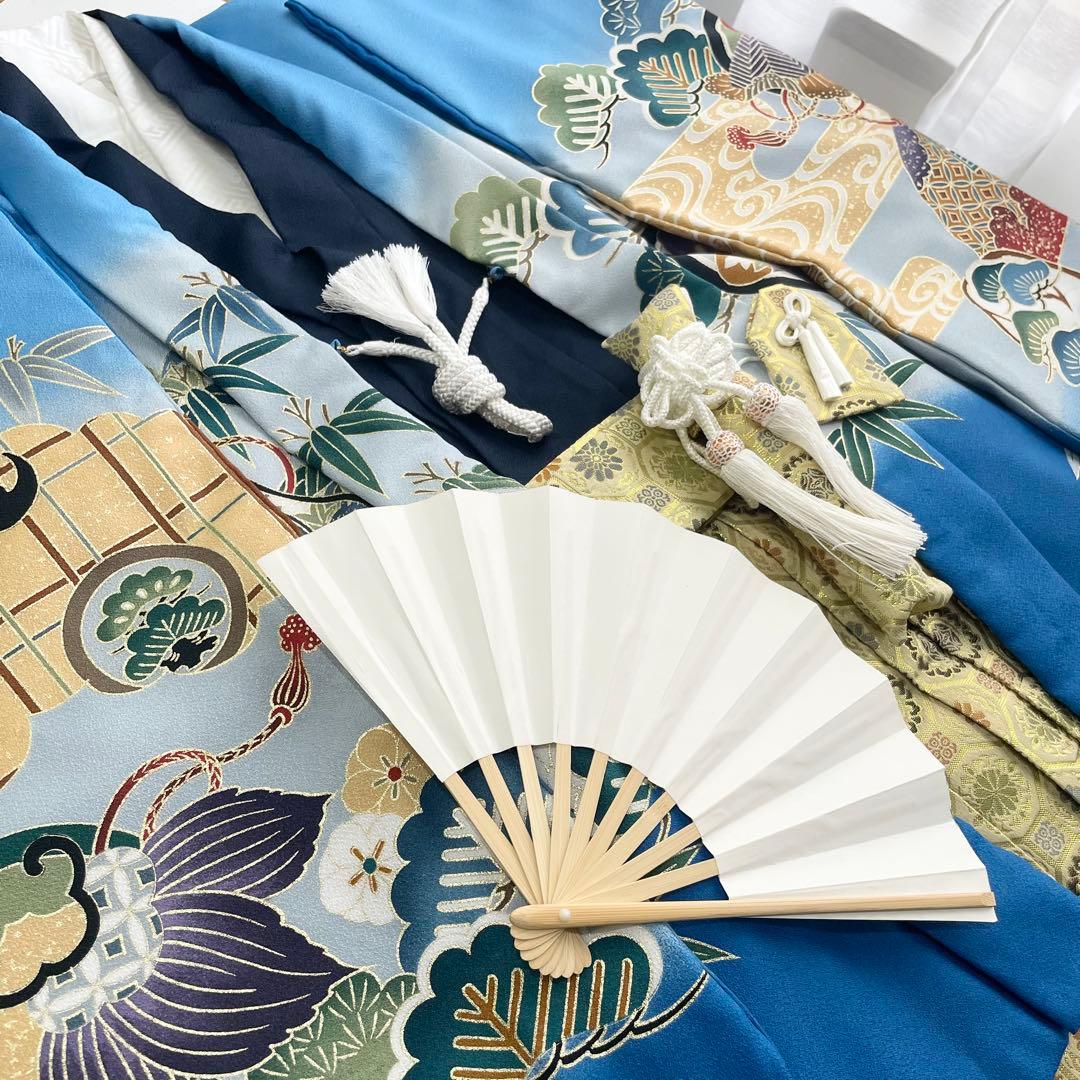 七五三 5歳 男の子 羽織 着物 袴セット【兜】