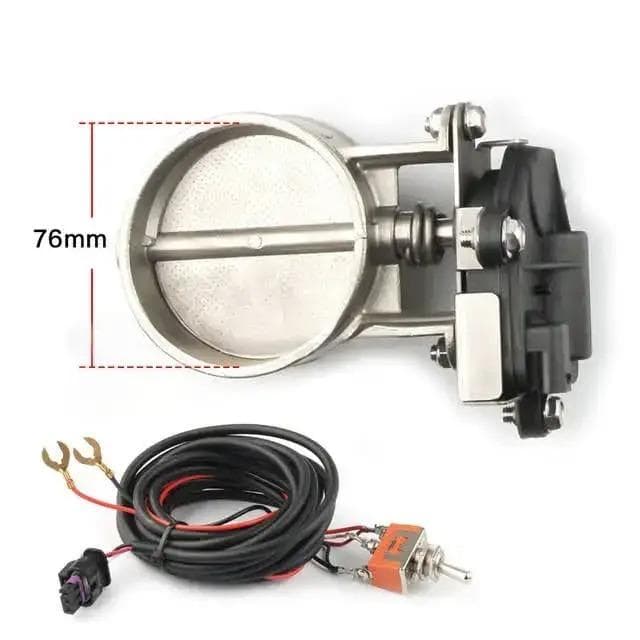 76mm マフラー可変電動バルブ 76mm-86mm可能 マフラー音量可変