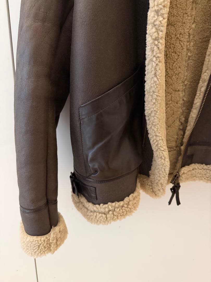 チンクアンタ　B3ムートンジャケット　こげ茶