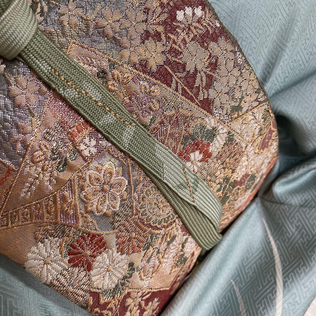 訪問着　フルセット　友禅　紗綾形地紋　金彩加工　鮮やか　入学式　卒業式　L2