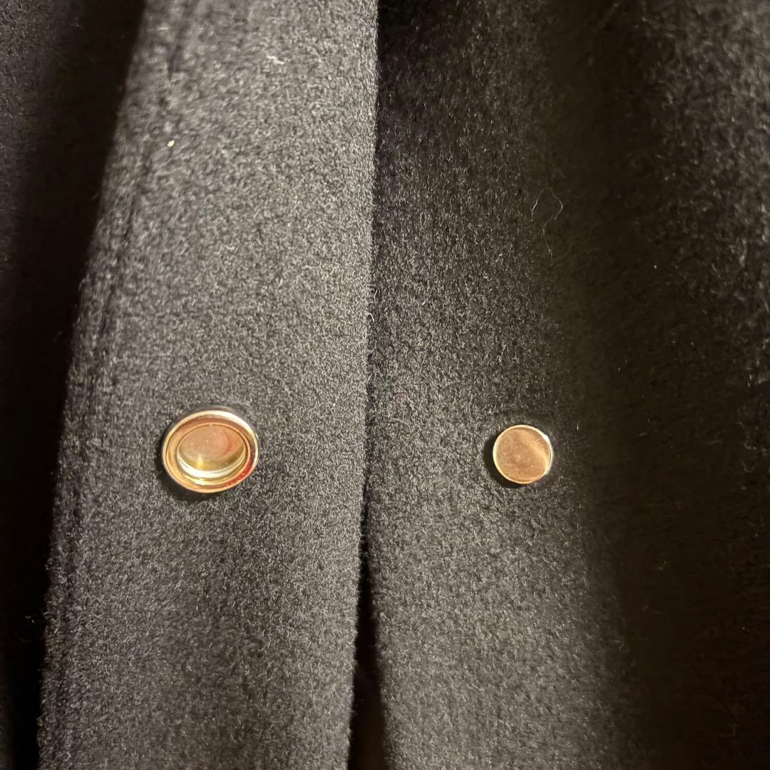 極美品✨ユナイテッドアローズ ブラック カシミヤ混 ロングコート