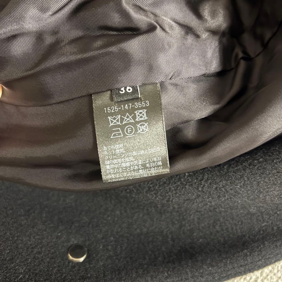 極美品✨ユナイテッドアローズ ブラック カシミヤ混 ロングコート