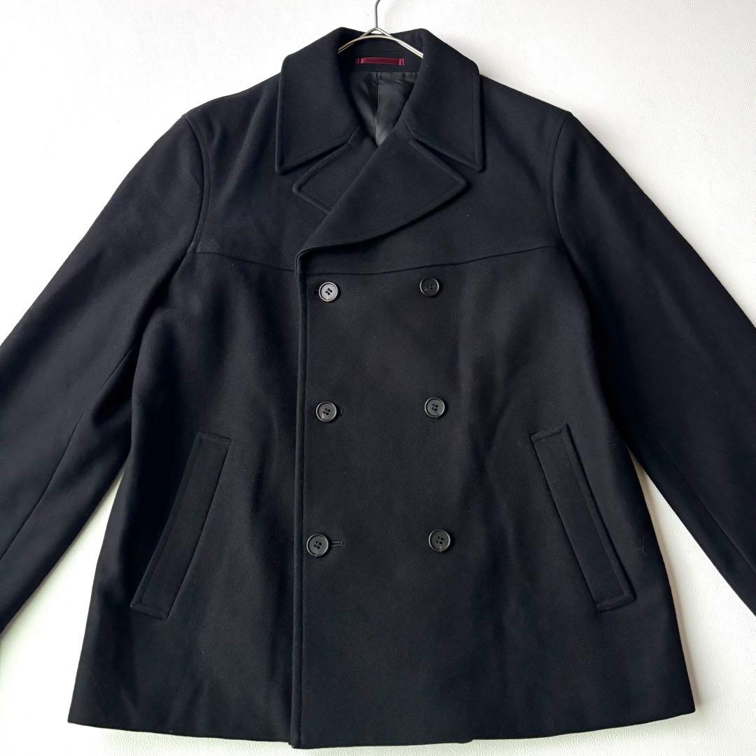 美品✨ポールスミス　Pコート　カシミヤブレンド　ブラック　ダブルブレスト　L
