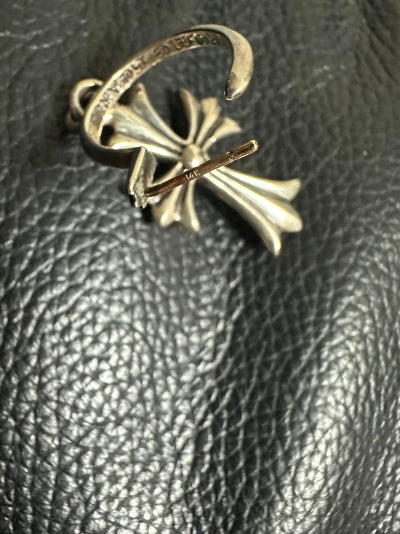 CHROMHEARTS クロムハーツ タイニーCH クロス フープピアス