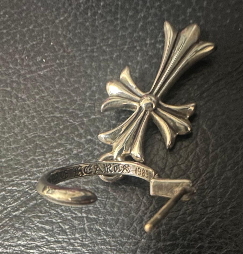 CHROMHEARTS クロムハーツ タイニーCH クロス フープピアス