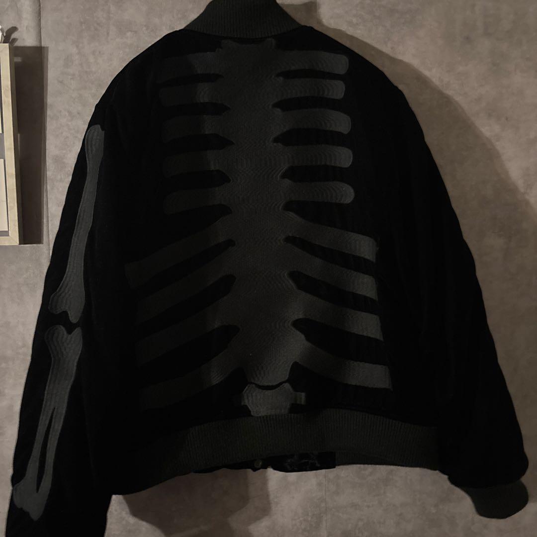 VANSON 50th anniversaryスカルボーンジャケット ベルベット