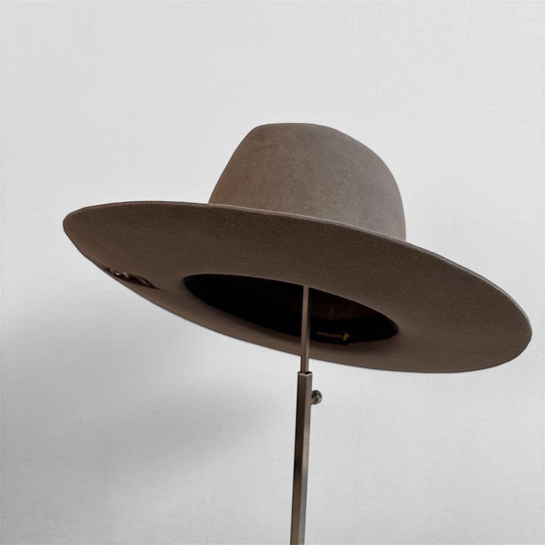 Brookes Boswell 中折れ フェザーハット ウール　フェルト