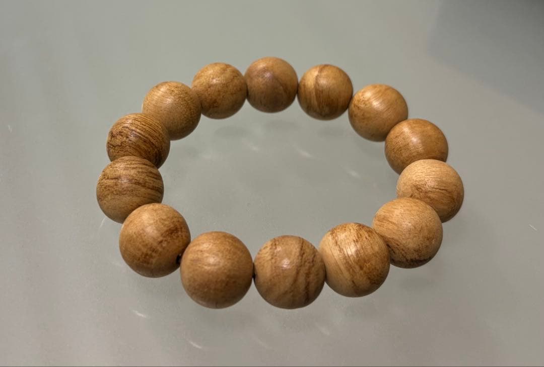 万葉（希少香木 沈香腕輪（特大珠）