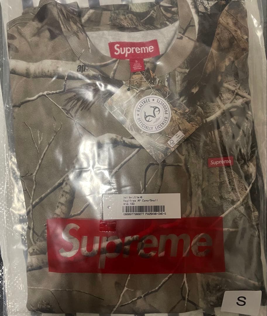 最安値！Supreme Small Box L/S Realtree Camo