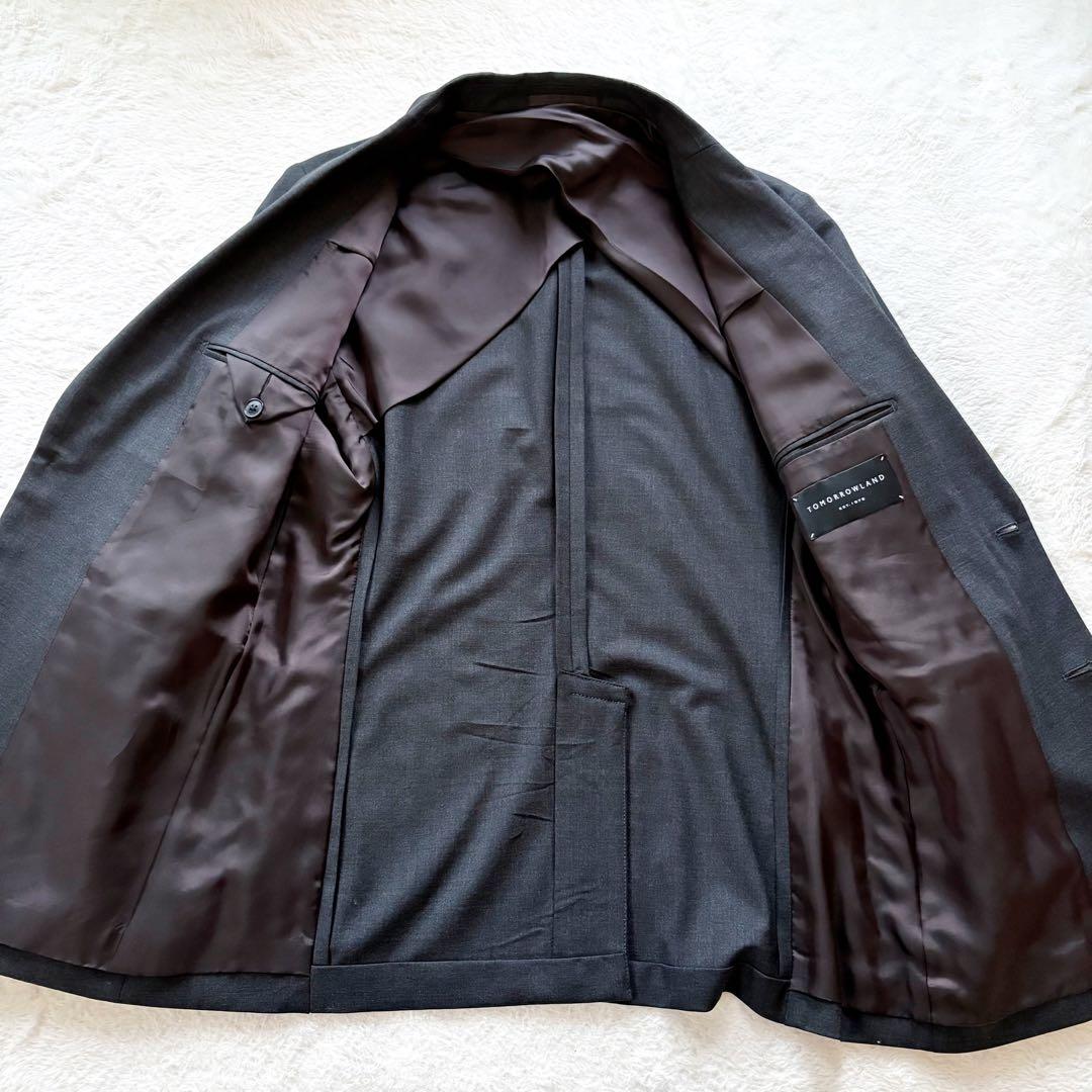 新品未使用　トゥモローランド　スーツ　セットアップ　グレー　L 48