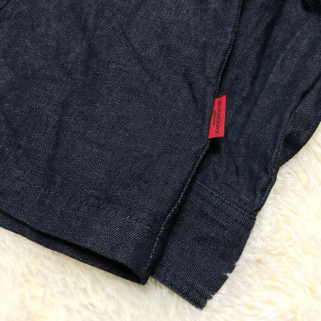 バーバリーロンドン ノバチェック デニム シャツ ジャケット 大きいサイズ