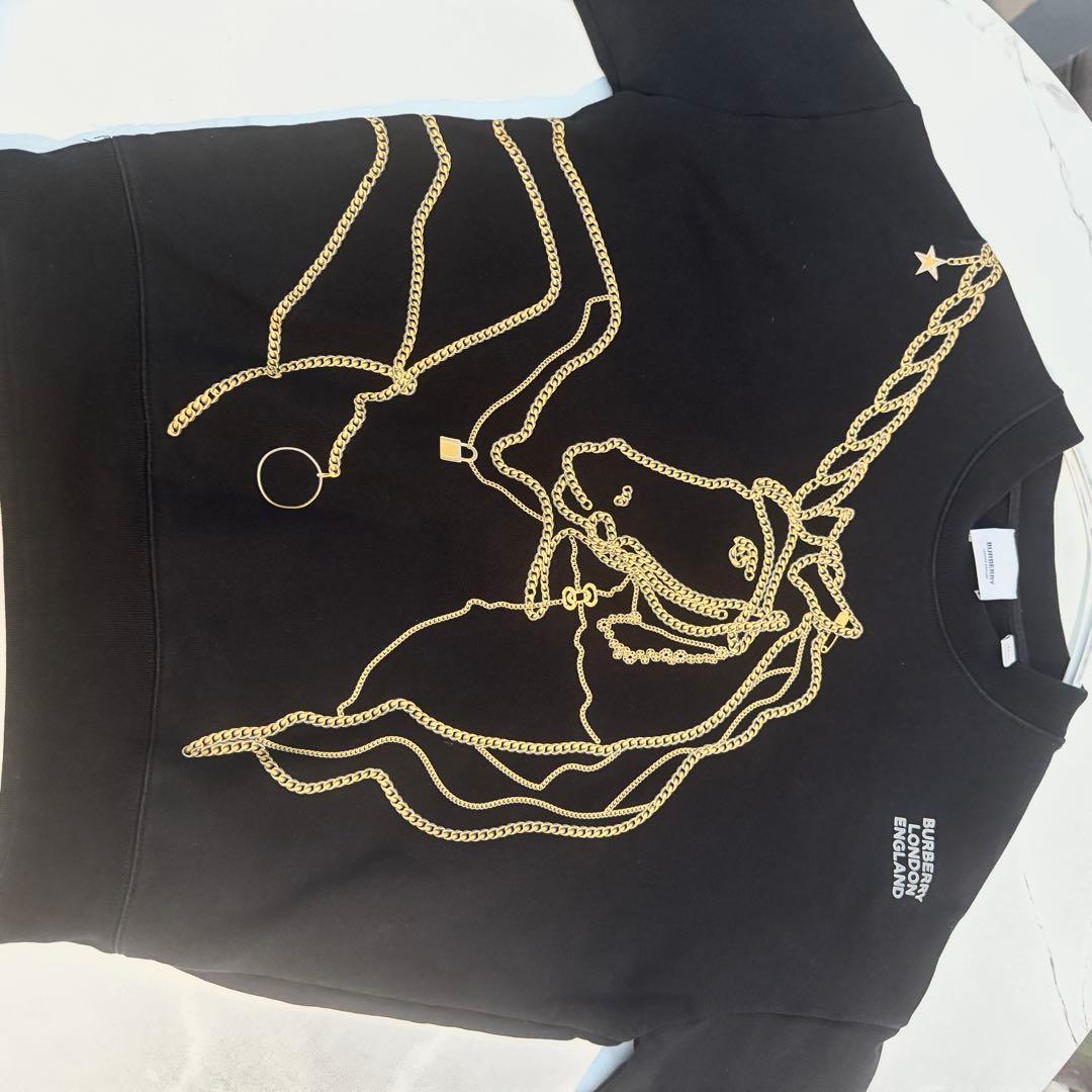 【美品】BURBERRY ユニコーンチェーン スウェット 上品デザイン