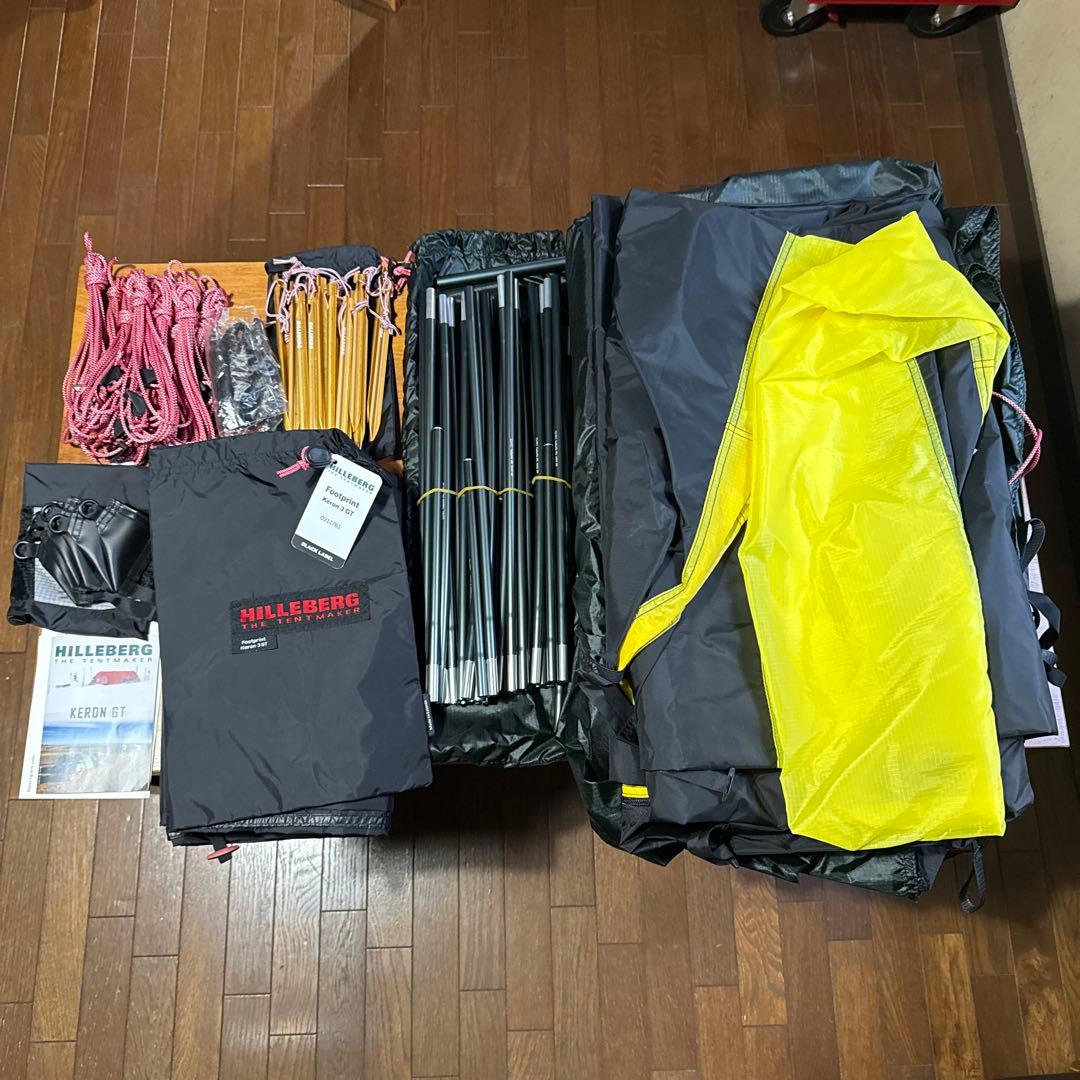 ヒルバーグ　ケロン3GTテント&フットプリントセット　グリーン　新品未使用